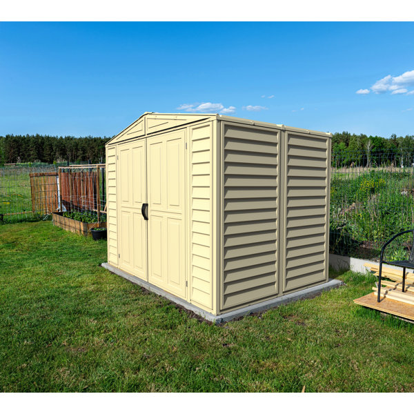 Duramax DuraMate 8 ft. W x 5.5 ft. D Plastic Storage Shed & Reviews